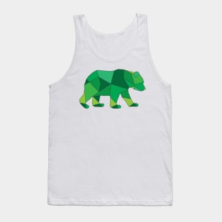 Wildlife green bear Tank Top